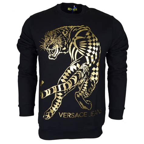 versace jeans couture tiger stripe sweatshirt|Versace Jeans Couture .